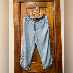 Blue Flowy Pants